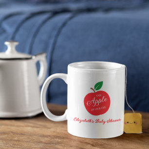 Äpplet på vår Öga babyskor Kaffemugg