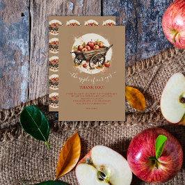 Äpplet på vår Öga babyskor Tack Kort