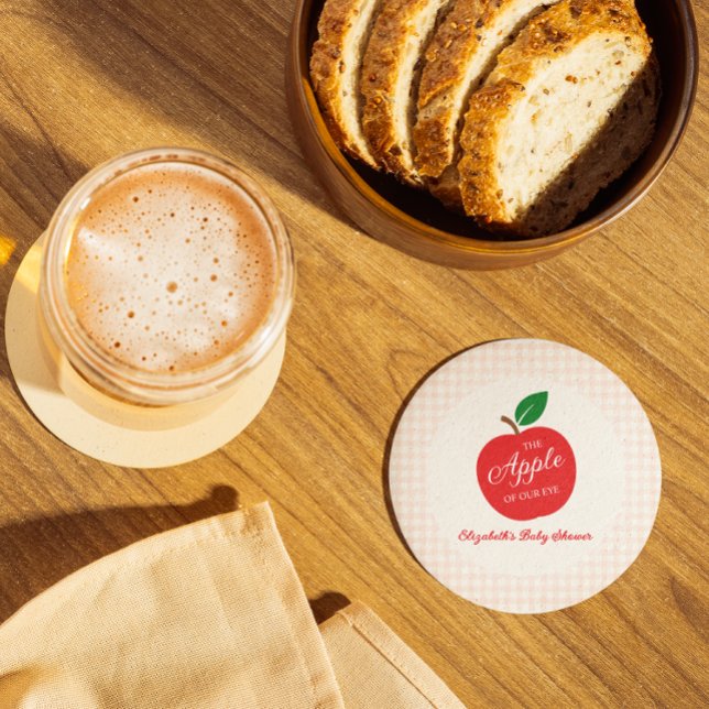 Äpplet på vår Öga babyskor Underlägg Papper Rund (Skapare uppladdad)