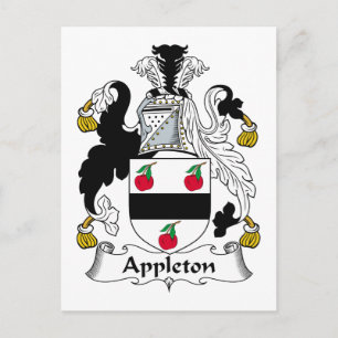 Appleton Family Crest Vykort