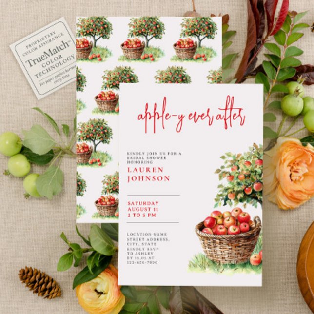 Appley Alltid efter Rustic Calligraphy-Möhippa Inbjudningar (Skapare uppladdad)