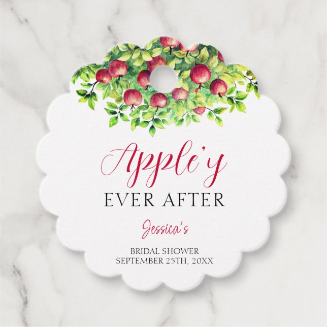 Appley, efter Apple Fall Möhippa Gåvor Etiketter (Framsida)