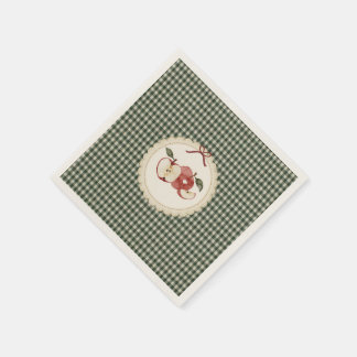 Appley Ever After vintage-gingham Pappersservett