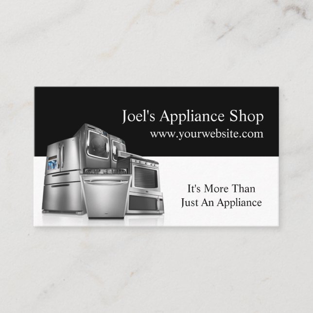 Appliance Shop, Installation, Reparation Visitkort (Framsida)