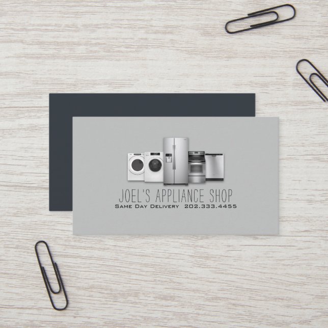 Appliance Shop, Installation, Reparation Visitkort (Fram/Back In Situ)