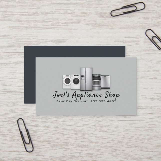 Appliance Shop, Installation, Reparation Visitkort (Fram/Back In Situ)