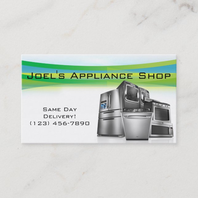Appliance Shop, Installation, Reparation Visitkort (Framsida)