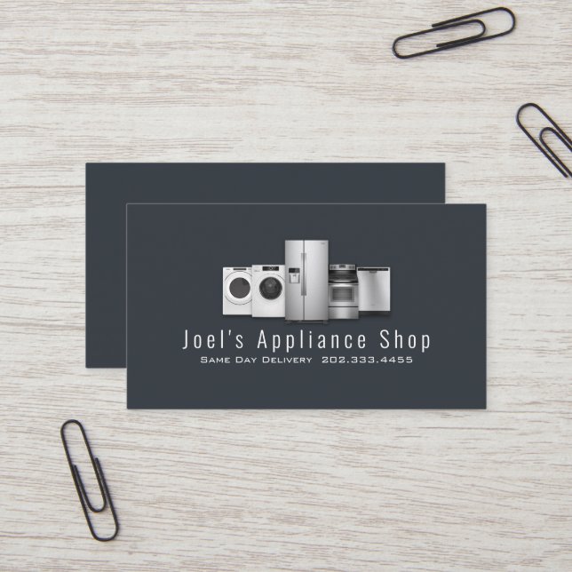 Appliance Shop, Installation, Reparation Visitkort (Fram/Back In Situ)