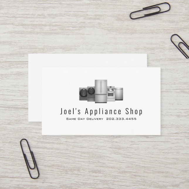 Appliance Shop, Installation, Reparation Visitkort (Fram/Back In Situ)