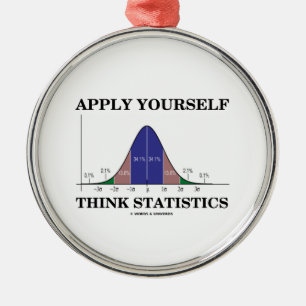 Applicera sig Yourself tänkastatistik (sätta en Julgransprydnad Metall