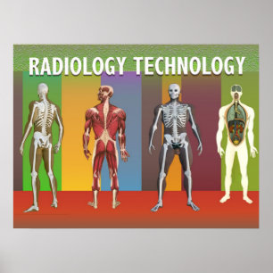 Applicerade vetenskapskort för radiologi teknologi poster