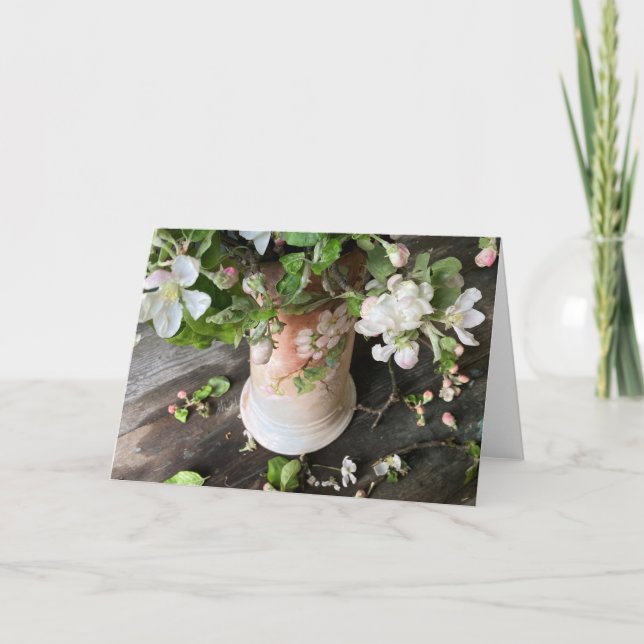 Applikat blommar 5 x 7 kort (Framsida)