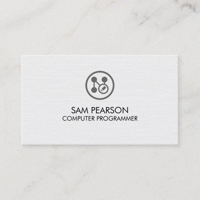 Applikationsutvecklare Datorprogrammerare Visitkort (Framsida)