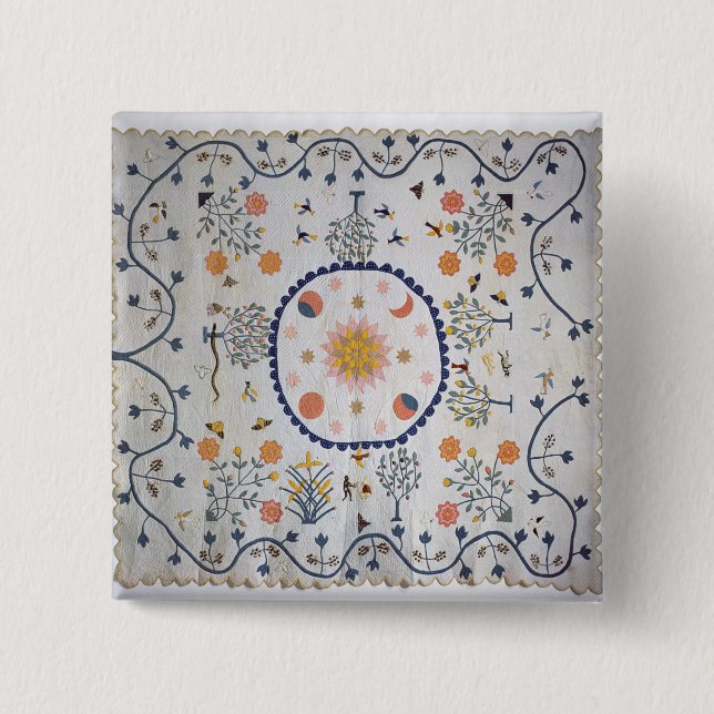 Applique täcket med solen, månen, stjärnor knapp (Framsida)