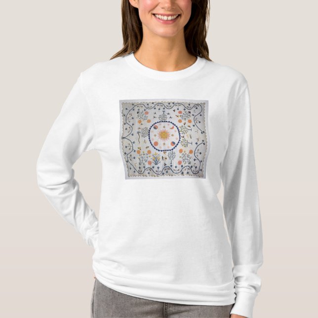 Applique täcket med solen, månen, stjärnor tee (Framsida)