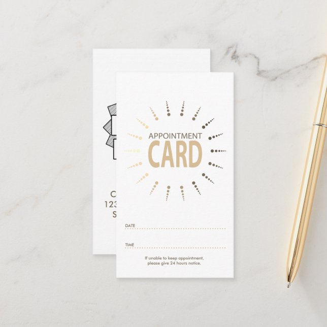 appointment rainbowBurst Tidsbeställning Kort (Fram/Back In Situ)