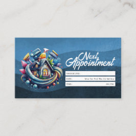 Appointment Reminder House Cleaning Housekeeping Visitkort