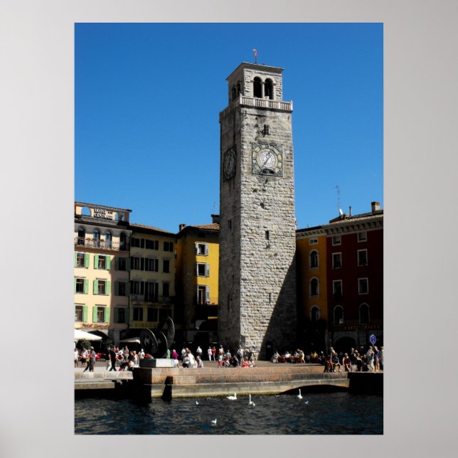 Apponale Torn Riva del Garda Italien Poster (Framsidan)