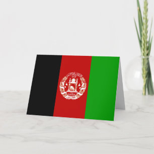 apportkort för afghanistan flagga helgkort