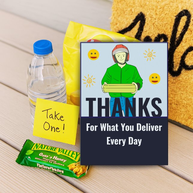 Appreciation Card for Daily Delivery Service Gift Tack Kort (Skapare uppladdad)