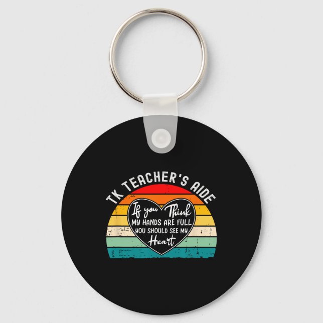 Appreciation For Tk Teacher’s Aide Back To School  Nyckelring (Framsida)