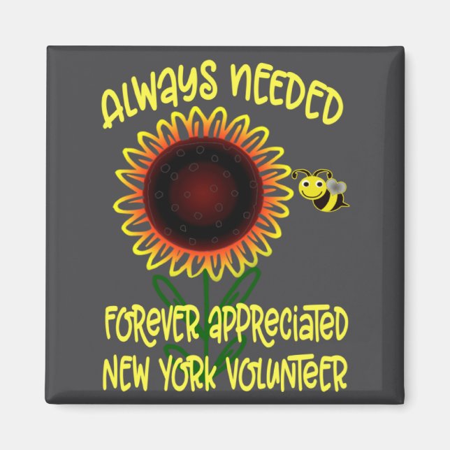 Appreciation New York Always Needed Volunteer Reco Magnet (Framsidan)