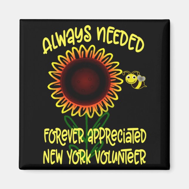 Appreciation New York Always Needed Volunteer Reco Magnet (Framsidan)