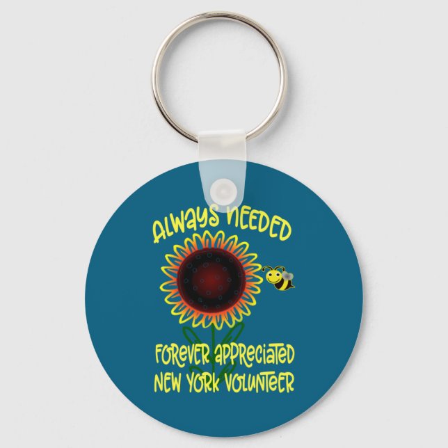 Appreciation New York Always Needed Volunteer Reco Nyckelring (Framsida)