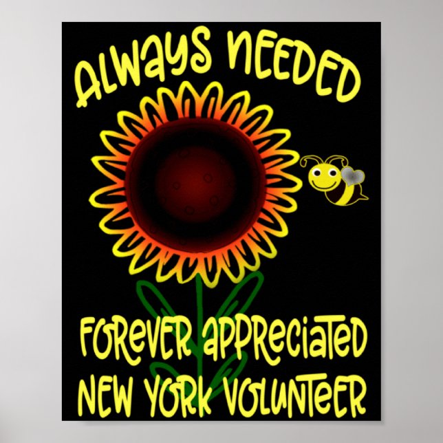 Appreciation New York Always Needed Volunteer Reco Poster (Framsidan)