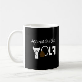 Approachable Wolf Mug by JHT Kaffemugg