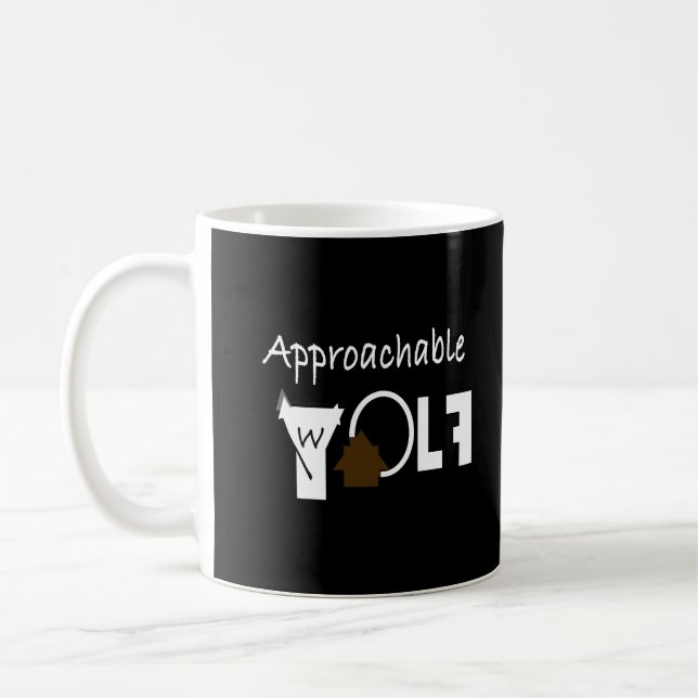 Approachable Wolf Mug by JHT  Kaffemugg (Vänster)