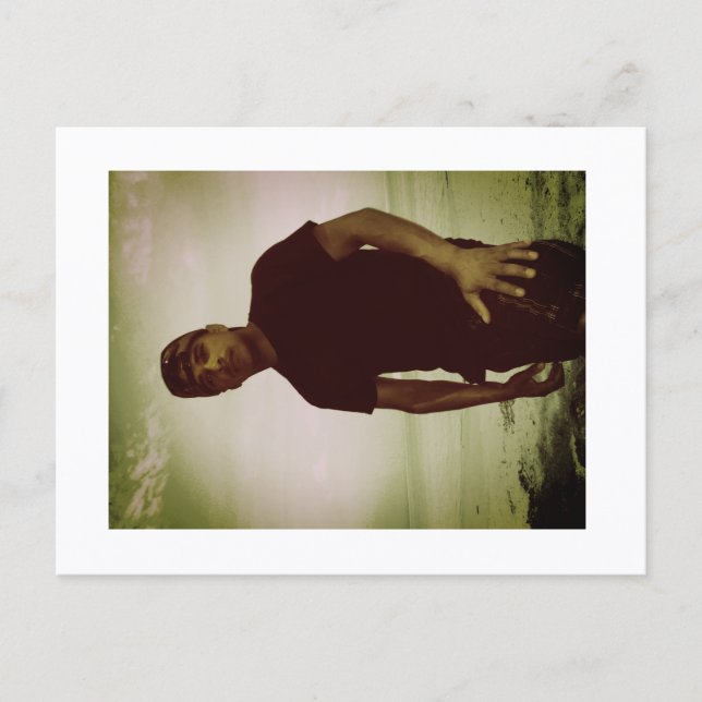 Approachable Wolf Post Card Print Vykort (Framsida)