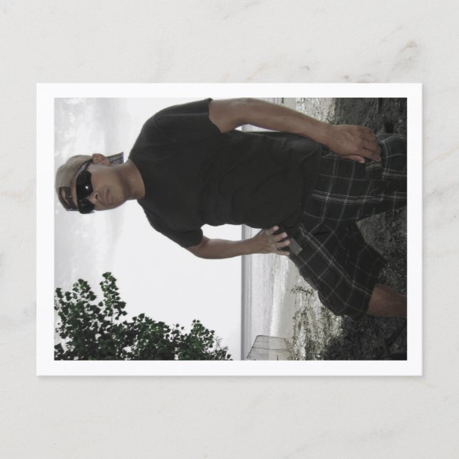 Approachable Wolf Post Card Print Vykort (Framsida)