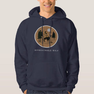 ApproachableWolf ( Blue ) Hoodie by JH Thornton