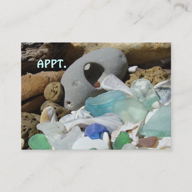 APPT. kort för kortstrandSeaglass påminnelse (Framsida)
