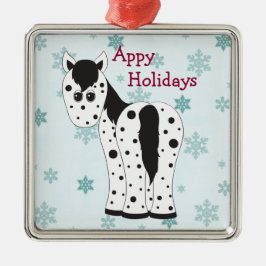 Appy Helgdagars Appaloosa Horse Ornament