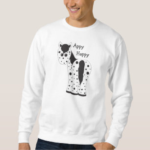 Appy Lycklig Leopard Appaloosa Horse Shirt Lång Ärmad Tröja