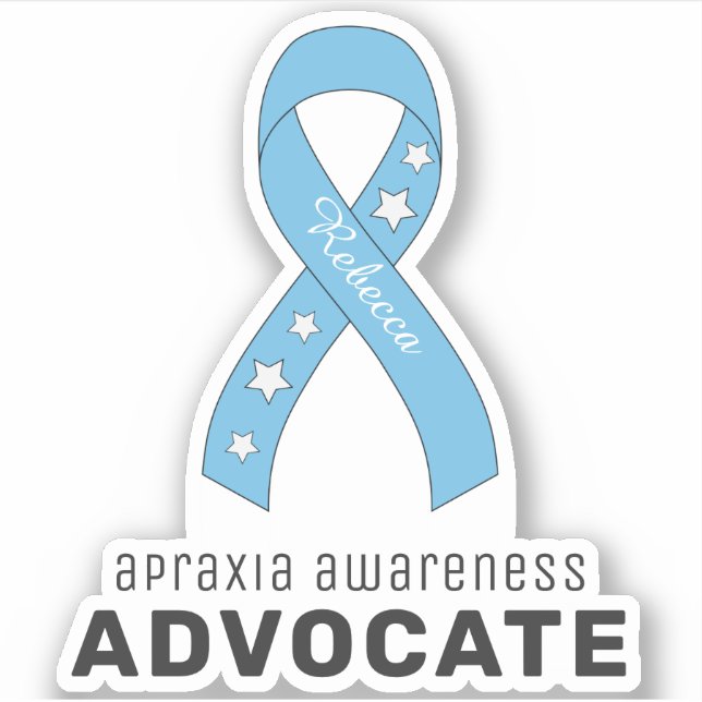 Apraxia Awareness Advocate Vinyl Sticker Klistermärken (Framsida)