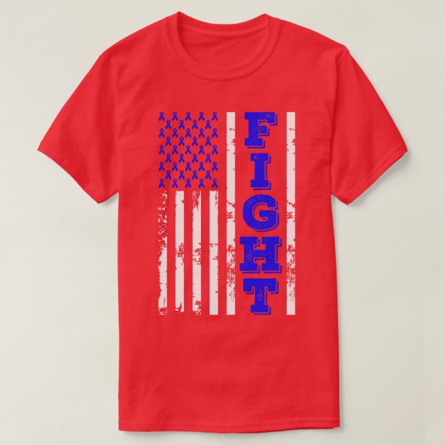 Apraxia Awareness Fight American Flagga 4:e juli T Shirt (Design framsida)