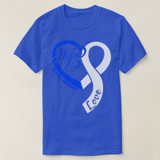 Apraxia Awareness Hopar Kärlek Heart Ribbon Lyckli T Shirt (Design framsida)