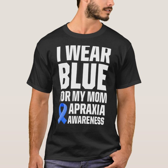 Apraxia Awareness Survivor Bära Warrior 1 T Shirt (Framsida)