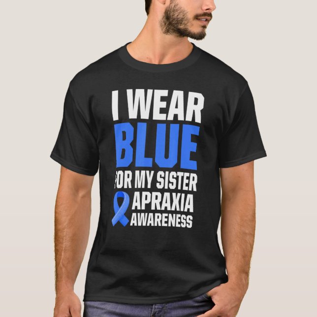 Apraxia Awareness Survivor Bära Warrior 25 T Shirt (Framsida)