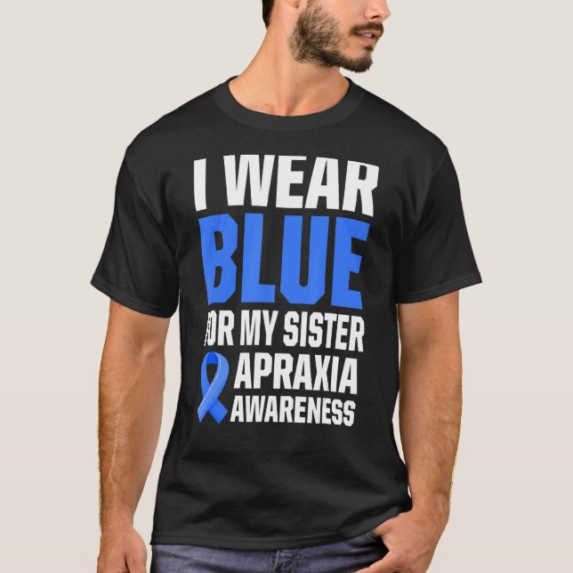 Apraxia Awareness Survivor Bära Warrior 25 T Shirt (Framsida)