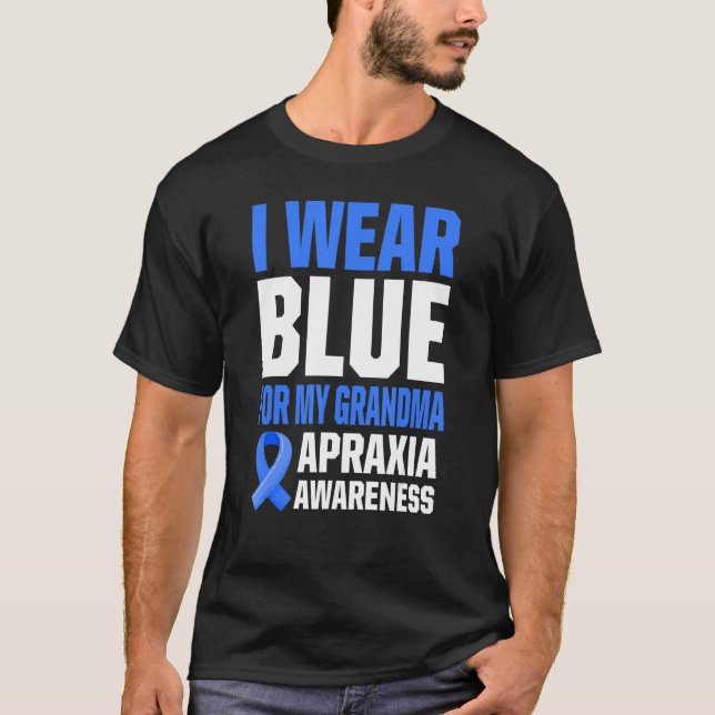 Apraxia Awareness Survivor Bära Warrior 8 T Shirt (Framsida)