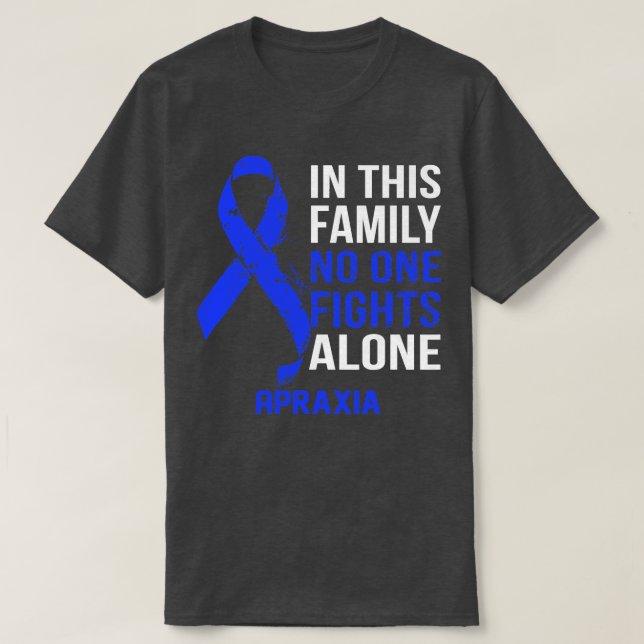 Apraxia Medvetenhet ingen kämpar Ensam hoppas på e T Shirt (Design framsida)