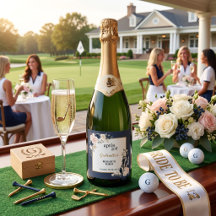Apres Golf Elegant Royalblå Blommig Sjungande Möhi