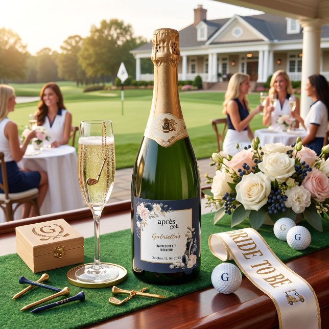 Apres Golf Elegant Royalblå Blommig Sjungande Möhi (Skapare uppladdad)