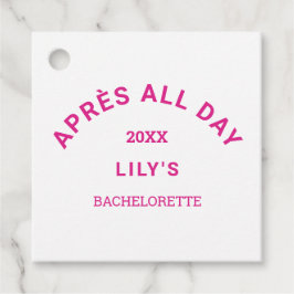 Après hela dagen Shock rosa Bachelorette Party Squ Gåvor Etiketter