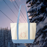 Après hela Rosan Bachelorette Ski Party Vapensköld Tygkasse<br><div class="desc">Après All Day,  isig rosa bachelorette ski party vapensköld,  till påsen med isblått trim. Anpassa till skidåret resa/party och briderna namn. Perfekt för en bachelorette ski resa eller Après Ski tema bachelorette Party. Designad för att matcha vår Rosa Bachelorette Collection.</div>