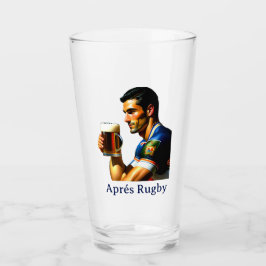 Aprés Rugby Drinking Glass Glaskopp